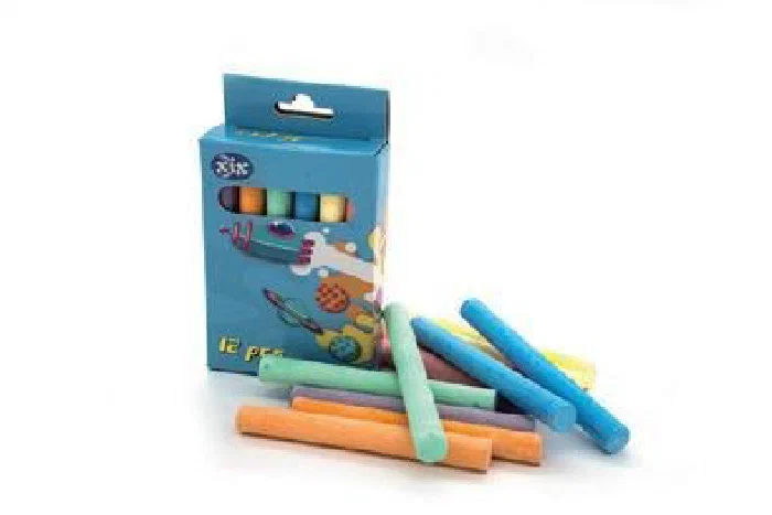 12pc White / Coloured Chalk